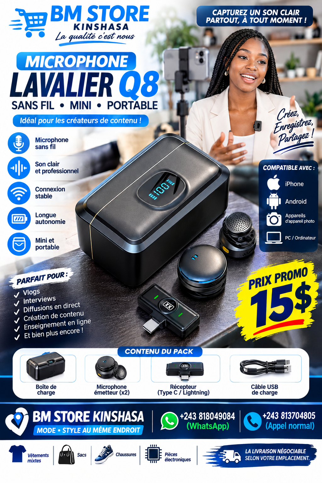 Micro cravate — 🔌 Accessoire électronique à Kinshasa sur TokTok
